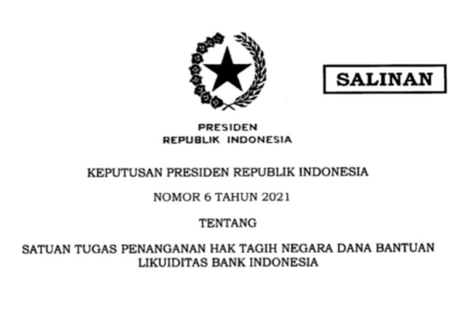 Presiden Jokowi Terbitkan Keppres Satgas Penanganan Hak Tagih Negara Dana BLBI